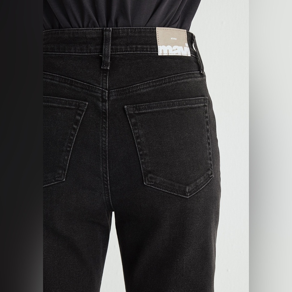 MAVI Star Real Blue Anthracite Smoke Jeans - womens black jeans %cotton - Picture 4 of 13